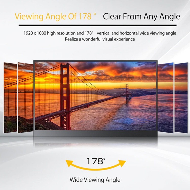 Przenośny monitor Pro-View, 14" PM1400-2K - szerokie pole widzenia dzięki wyświetlaczowi IPS