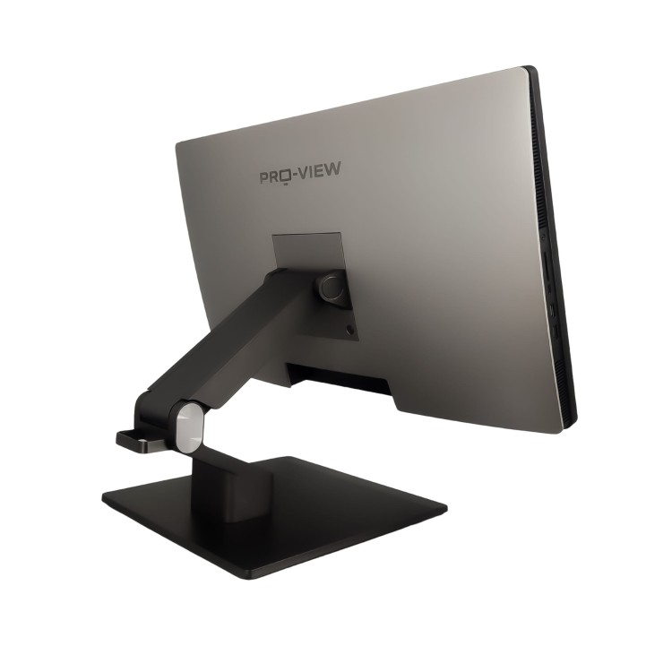 tył komputera AIO i metalowa podstawka – POS24-F7