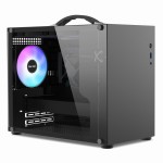 Obudowa komputerowa Micro ATX, Case Przenośna Wentylatory RGB Szkło. Czarna. Model PV100-CASE