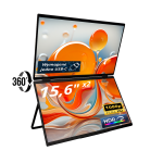 Monitor przenośny podwójny 15.6" FULL HD, USB-C, składany, obrotowy 360, Przenośny. Model S156D