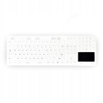 Klawiatura medyczna, silikonowa, podświetlana, IP68 touchpad, Biała. Model SKM-FN106-TP