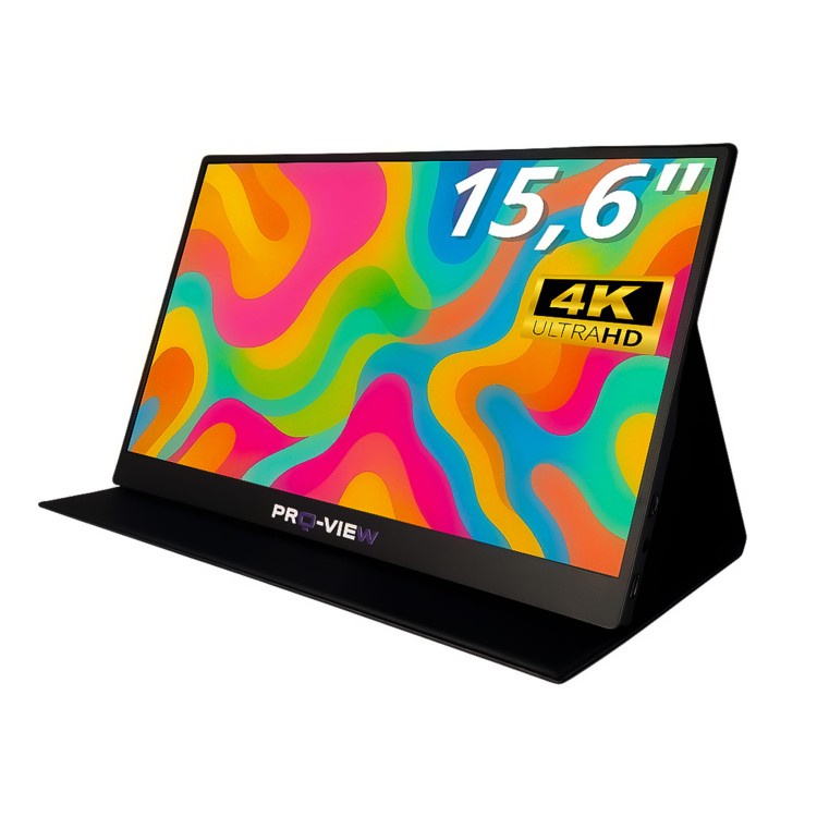 Monitor przenośny 15.6" 4K, 3840x2160, USB-C, Pro-View, HDR, ETUI. Model PM1560-4K