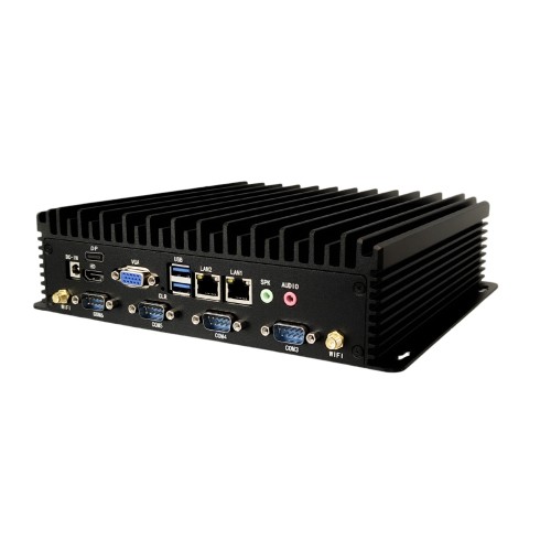 Komputer przemysłowy EF2 i5-1334U, 16GB RAM, 256GB SSD M.2, Pasywny, Win 11, IP50, 24/7. Model EF2 tyl