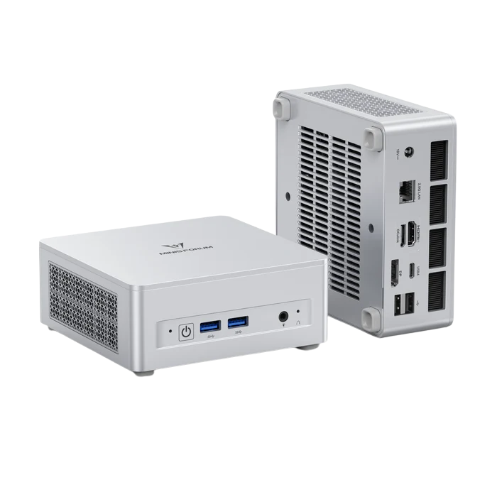 MINISFORUM UM870 Plus - tył i przód