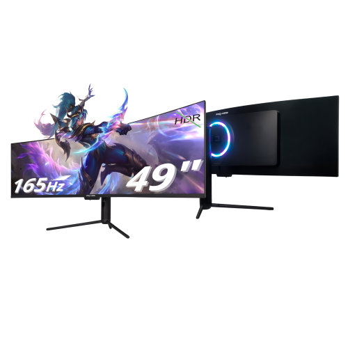 Monitor zakrzywiony 49" 5120x1440, 5K, 165Hz, 1ms Gamingowy, VA, RGB. Model PV49-C1