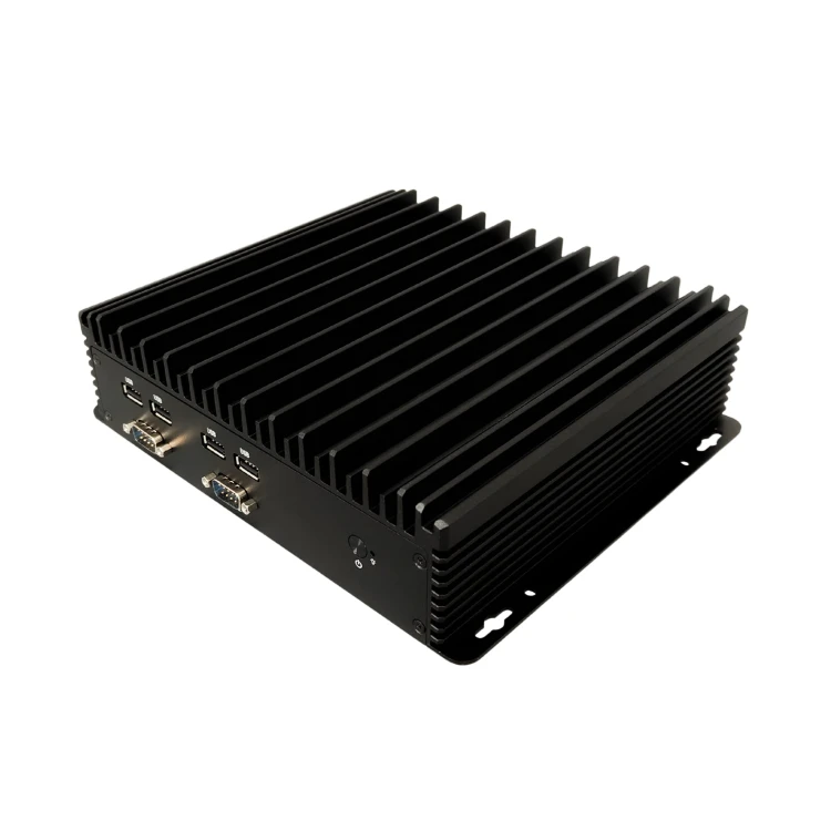 Komputer przemysłowy EF2 i5-1334U, 16GB RAM, 256GB SSD M.2, Pasywny, Win 11, IP50, 24/7. Model EF2 od gory, bezwentylatorowy