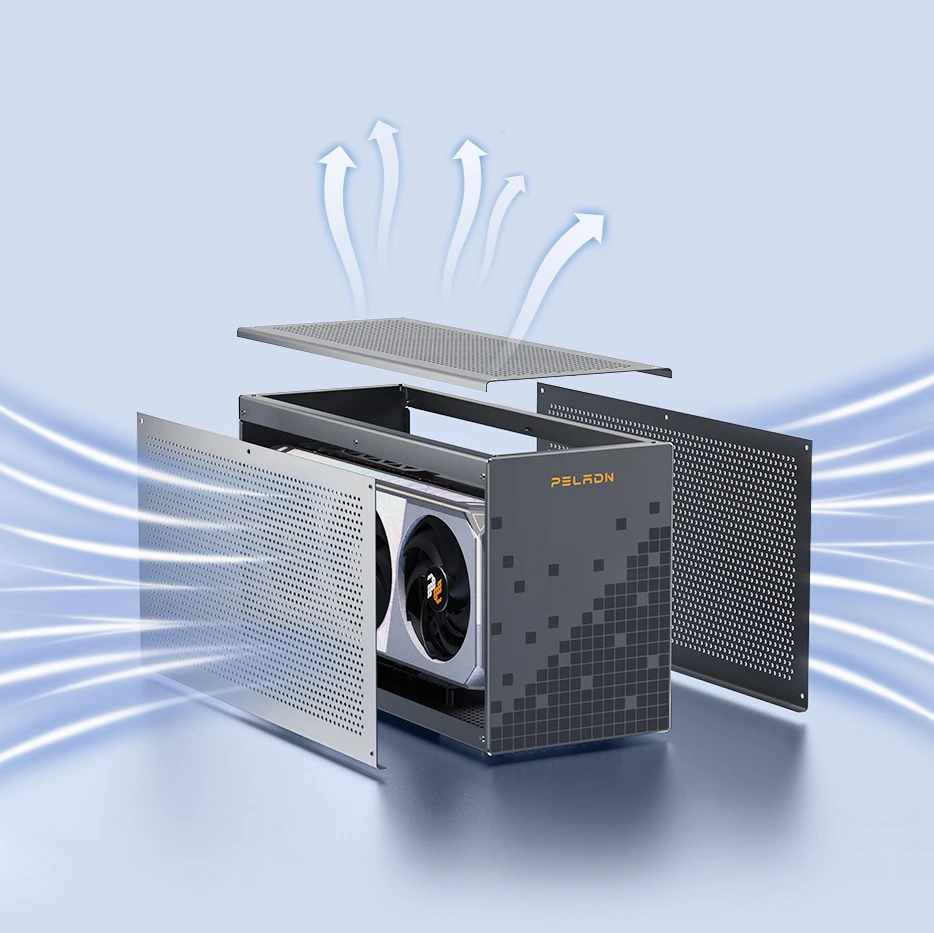 Zabudowana stacja eGPU Peladn LINK X-2 – zewnętrzna obudowa na kartę ...